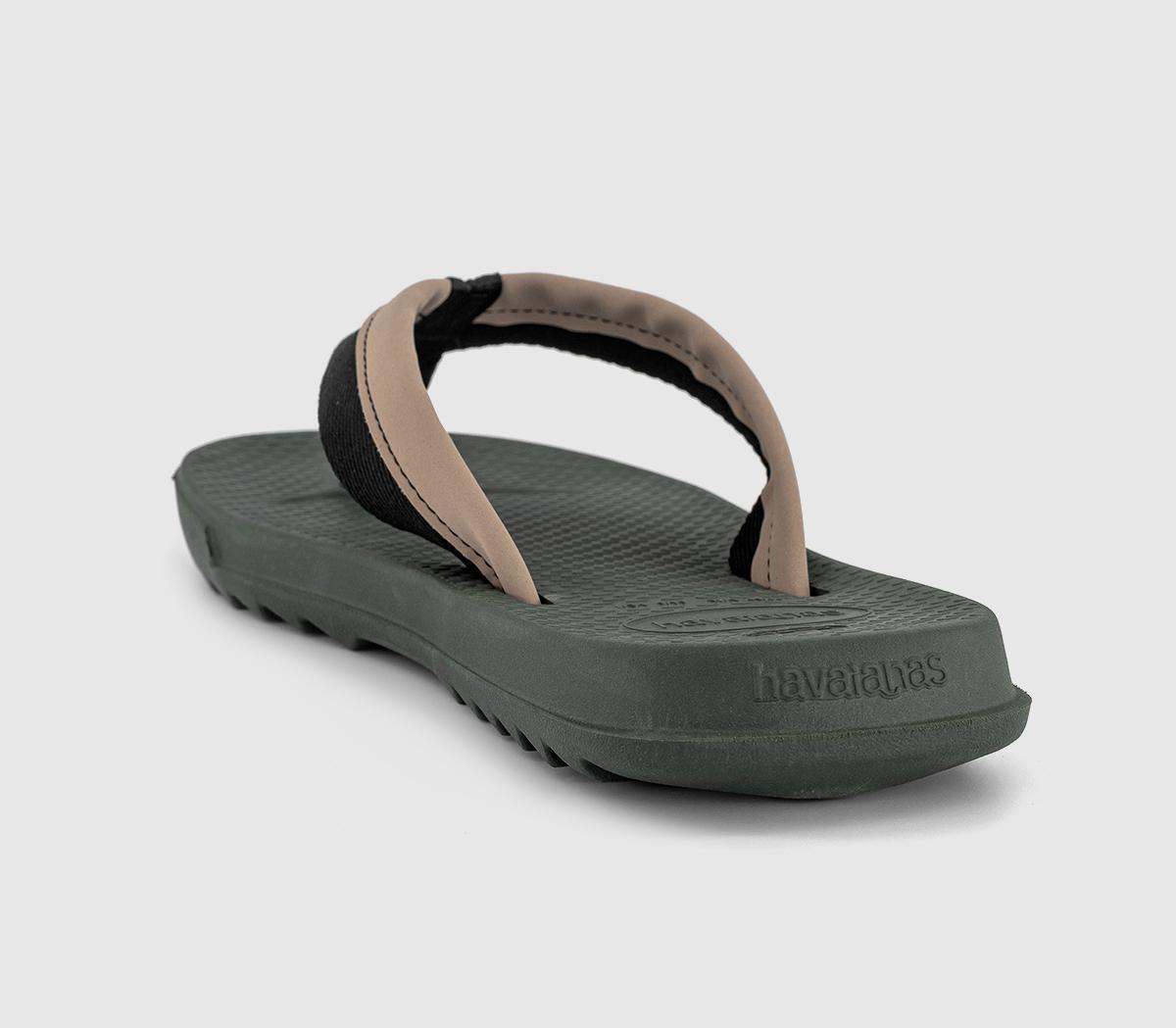 HavaianasTrack Plus Flip FlopsGreen Olive