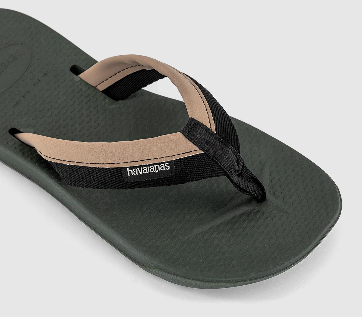 HavaianasTrack Plus Flip FlopsGreen Olive