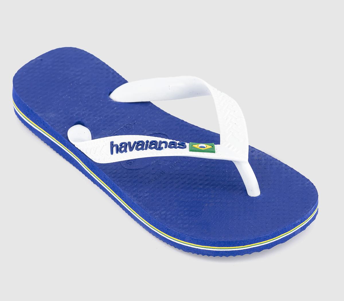 Havaianas Brasil Logo Kids Flip Flops Havaianas Brasil Logo Kids Flip Flops Marine Blue