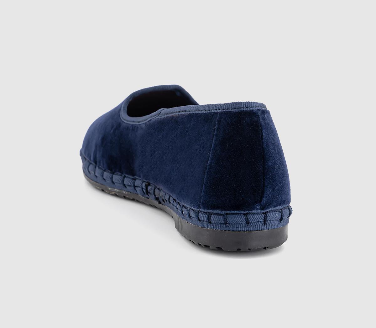 FlabelusSlip On ShoesDark Blue Velvet