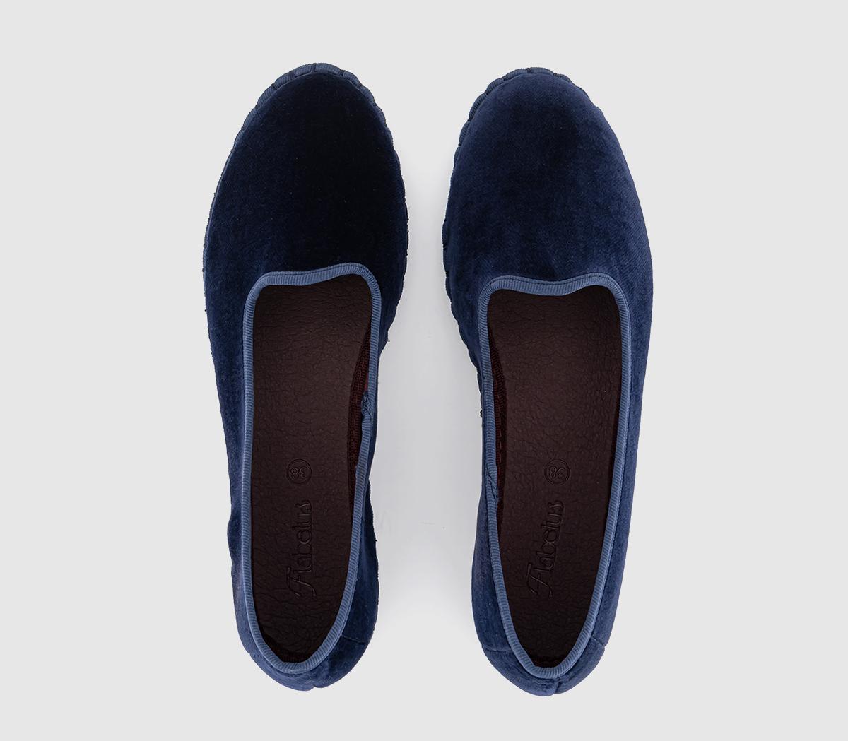 FlabelusSlip On ShoesDark Blue Velvet