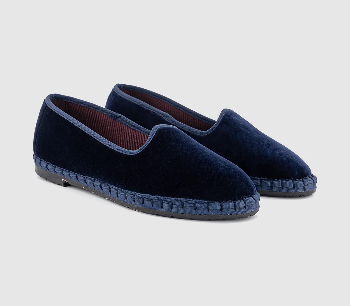 FlabelusSlip On ShoesDark Blue Velvet