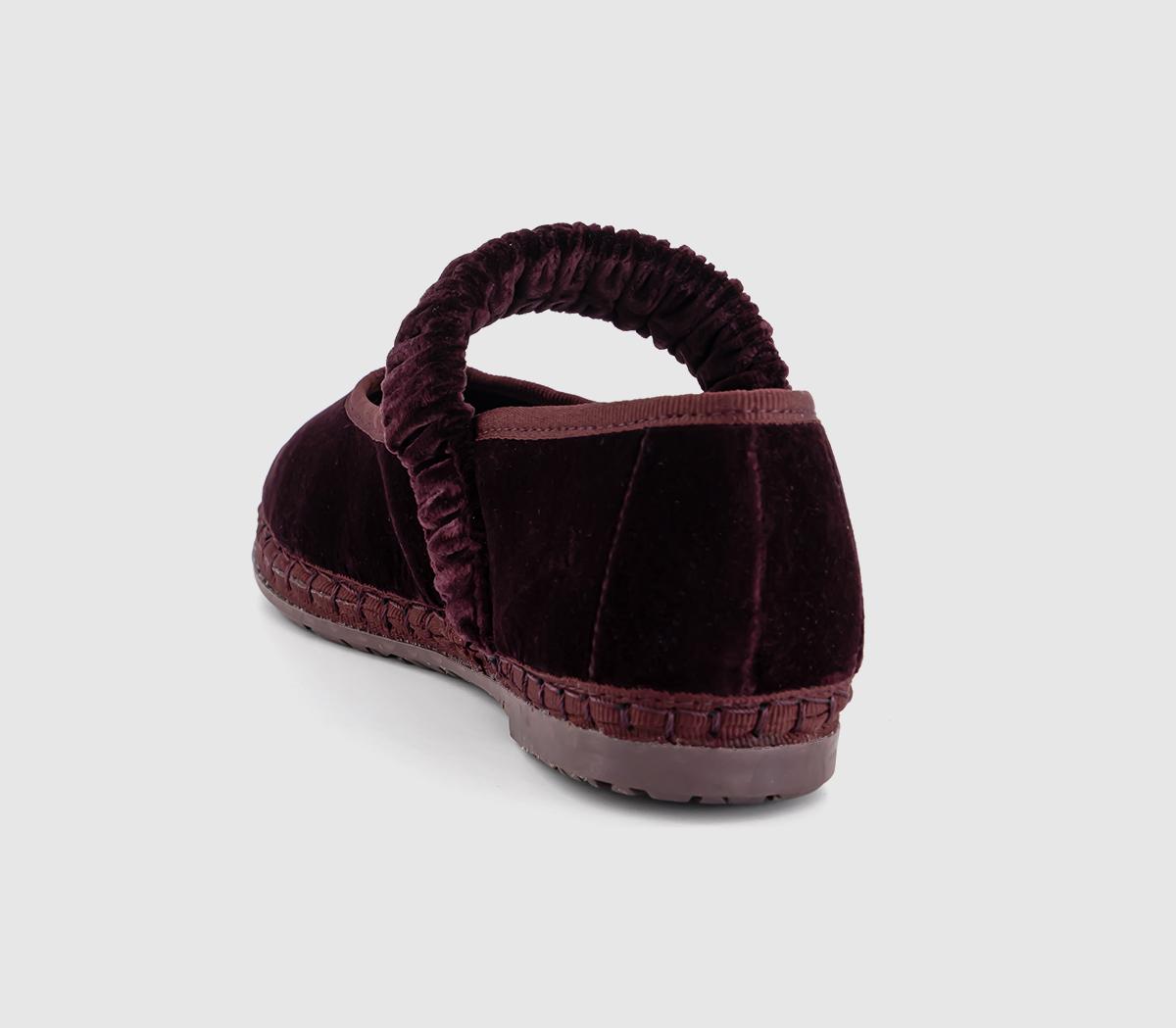 FlabelusMafalda Scrunched Strap Jane ShoesWine Velvet