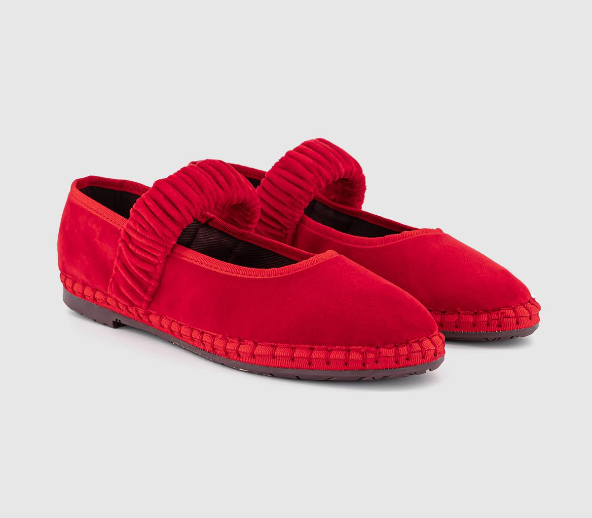 FlabelusMafalda Scrunched Strap Jane Shoes FlabelusMafalda Scrunched Strap Jane ShoesRed Velvet