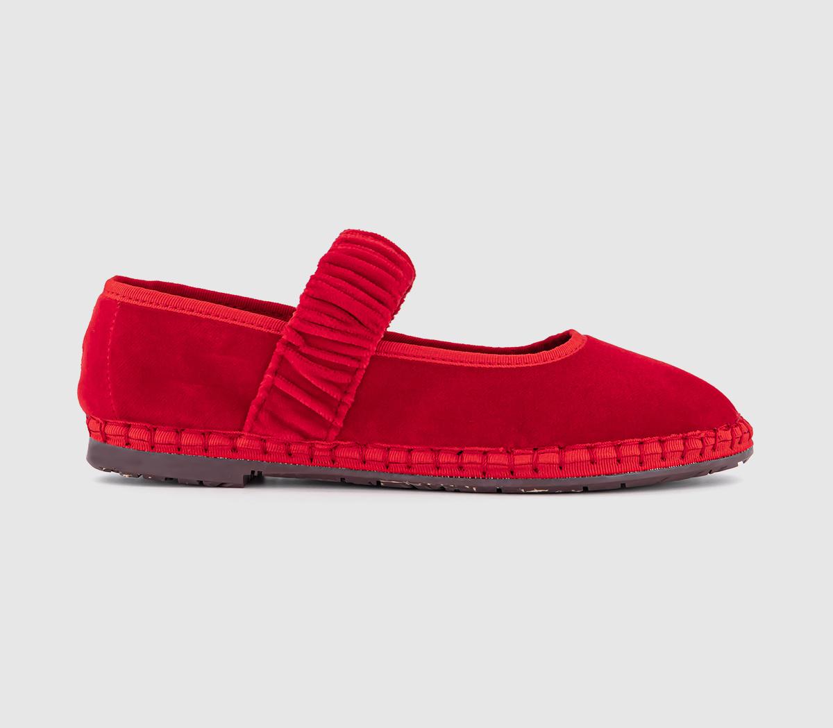 FlabelusMafalda Scrunched Strap Jane Shoes FlabelusMafalda Scrunched Strap Jane ShoesRed Velvet