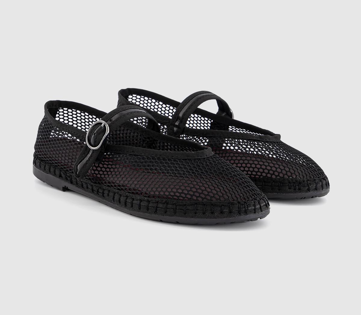 FlabelusIsbella Mesh Mary Jane Shoes FlabelusIsbella Mesh Mary Jane ShoesBlack