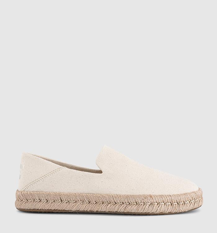 TOMS Santiago Shoes Natural Undyed Recycled Cotton Canvas