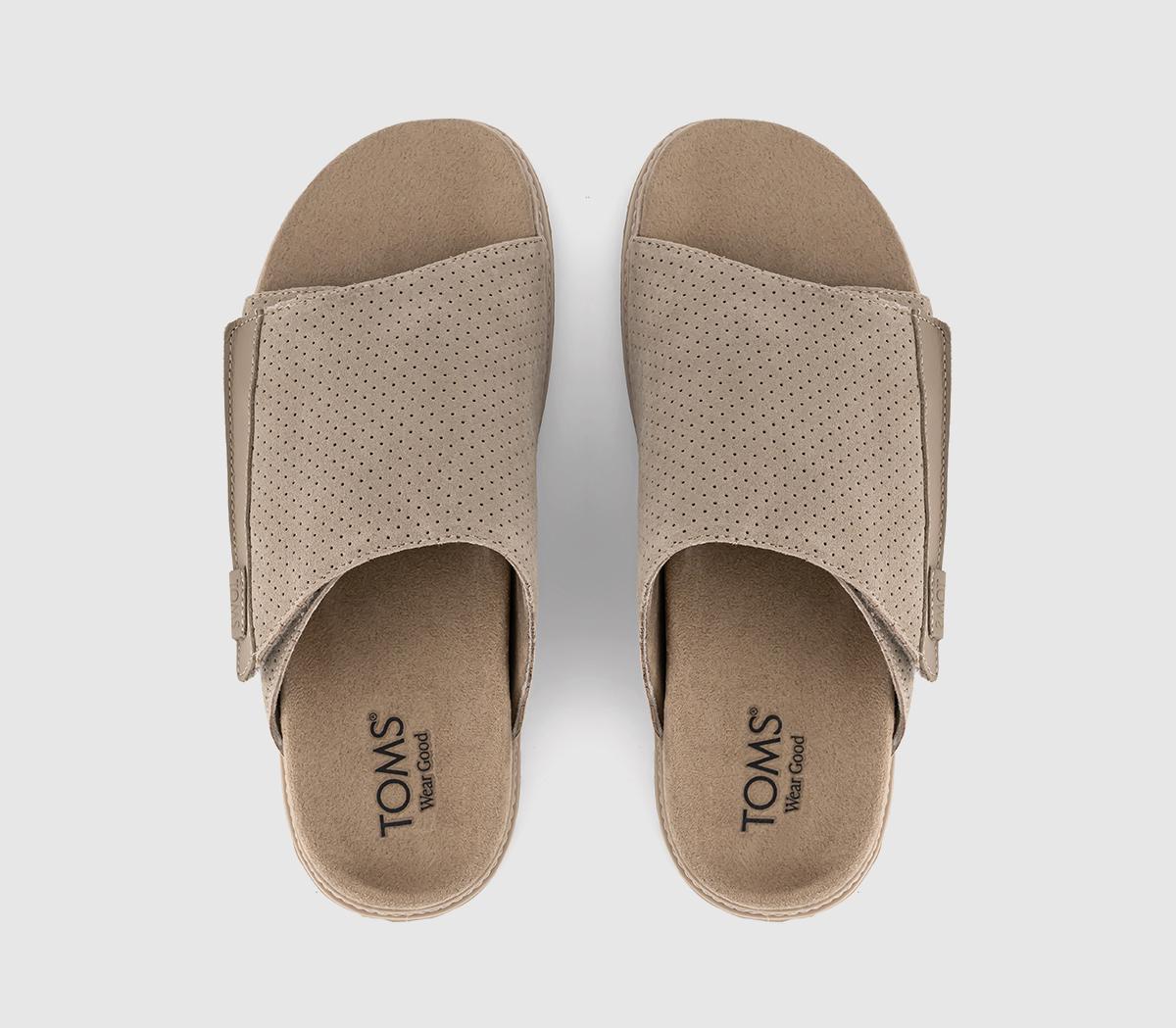 TOMSDanilo Slides TOMSDanilo SlidesDune Perforated Suede