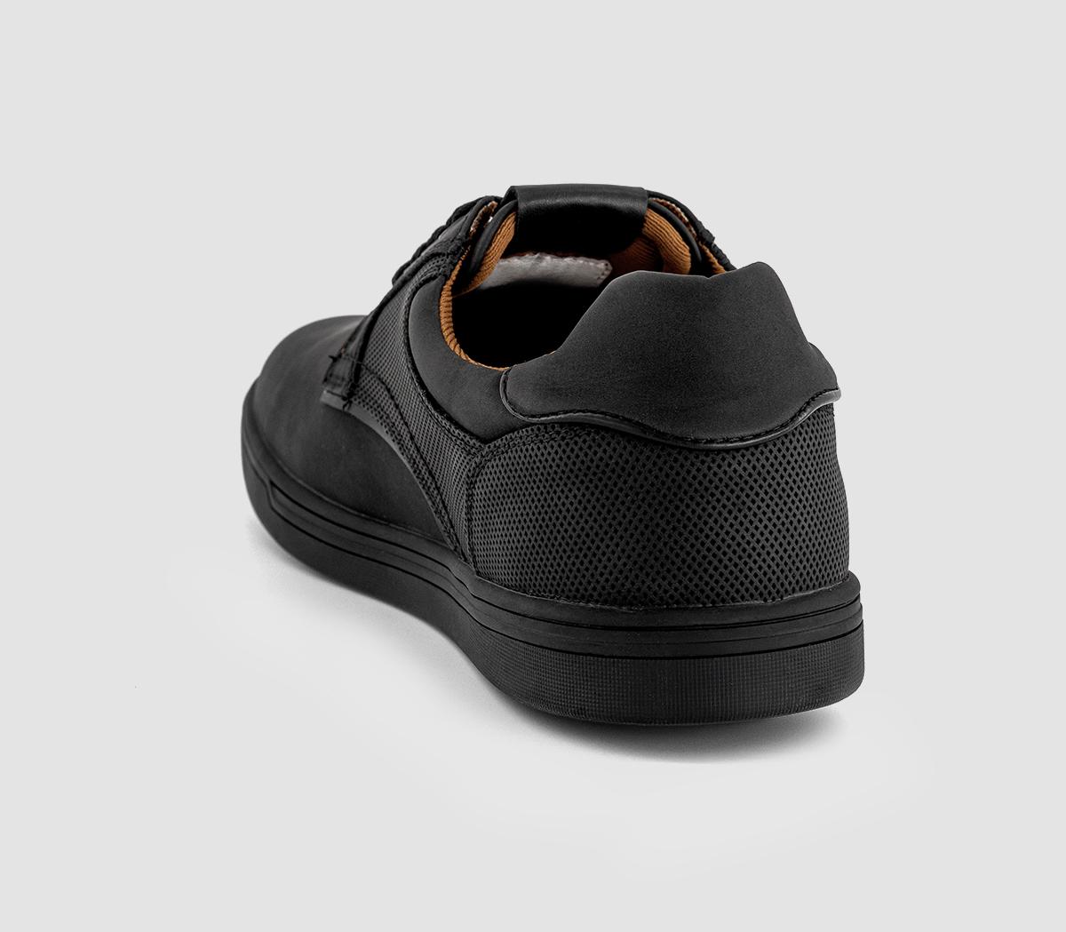 OFFICECaleb Perf Detail Lace Up Trainers OFFICECaleb Perf Detail Lace Up TrainersBlack