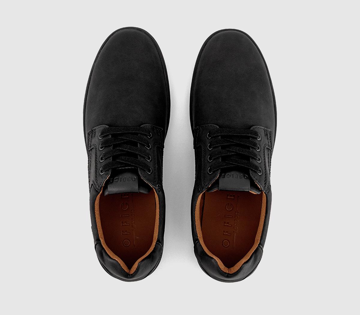 OFFICECaleb Perf Detail Lace Up Trainers OFFICECaleb Perf Detail Lace Up TrainersBlack