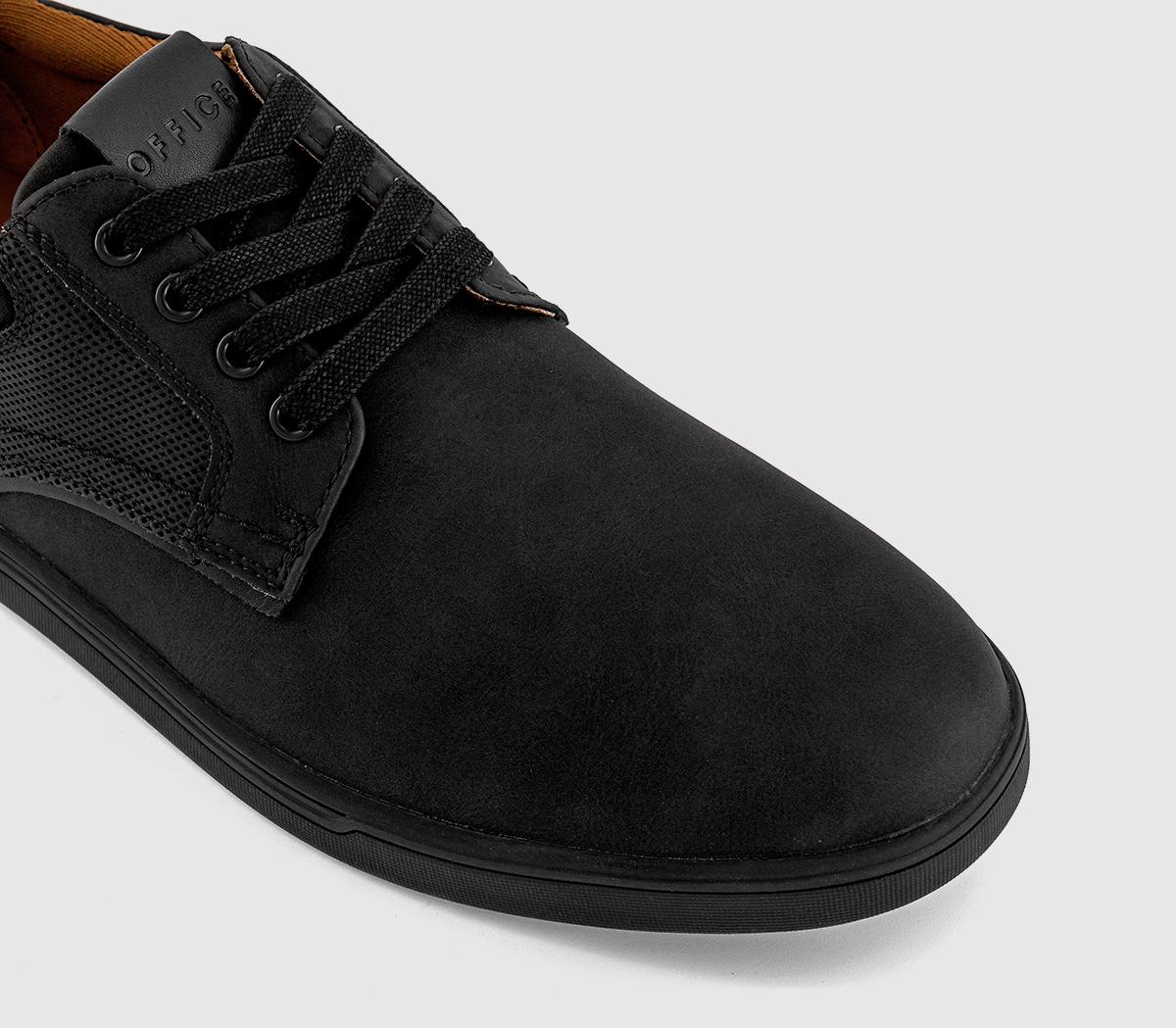OFFICECaleb Perf Detail Lace Up Trainers OFFICECaleb Perf Detail Lace Up TrainersBlack