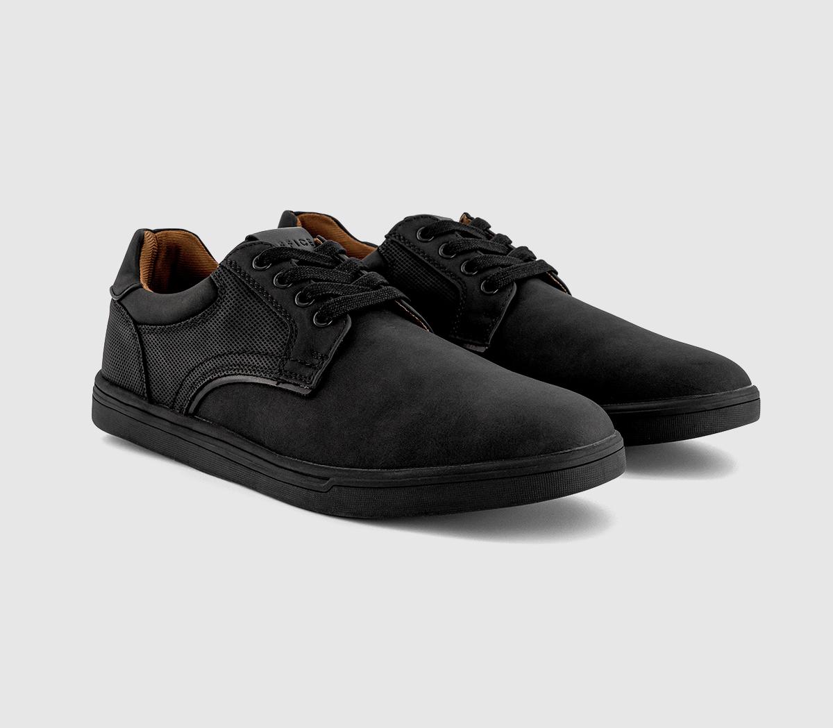 OFFICECaleb Perf Detail Lace Up Trainers OFFICECaleb Perf Detail Lace Up TrainersBlack