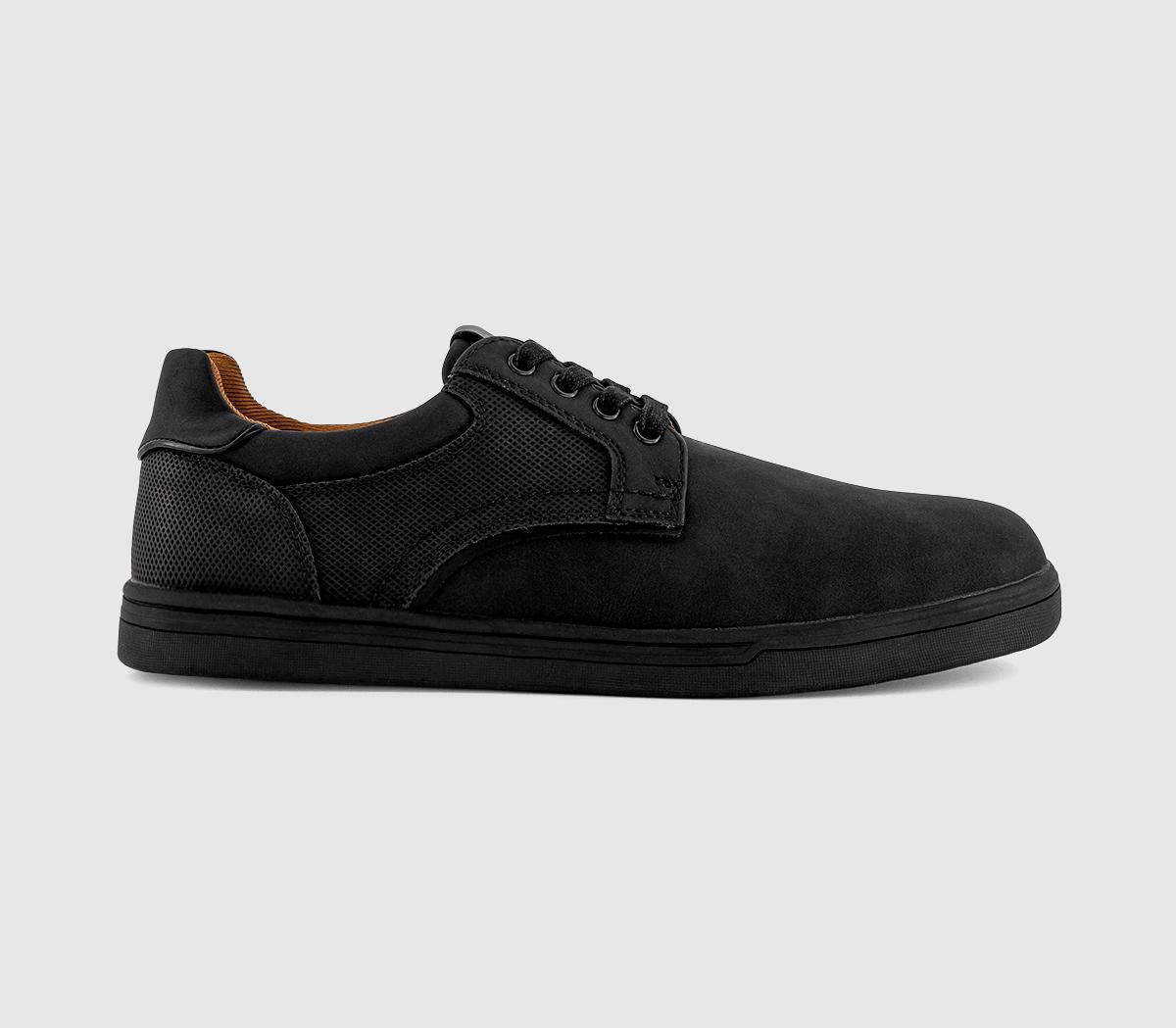 OFFICECaleb Perf Detail Lace Up Trainers OFFICECaleb Perf Detail Lace Up TrainersBlack
