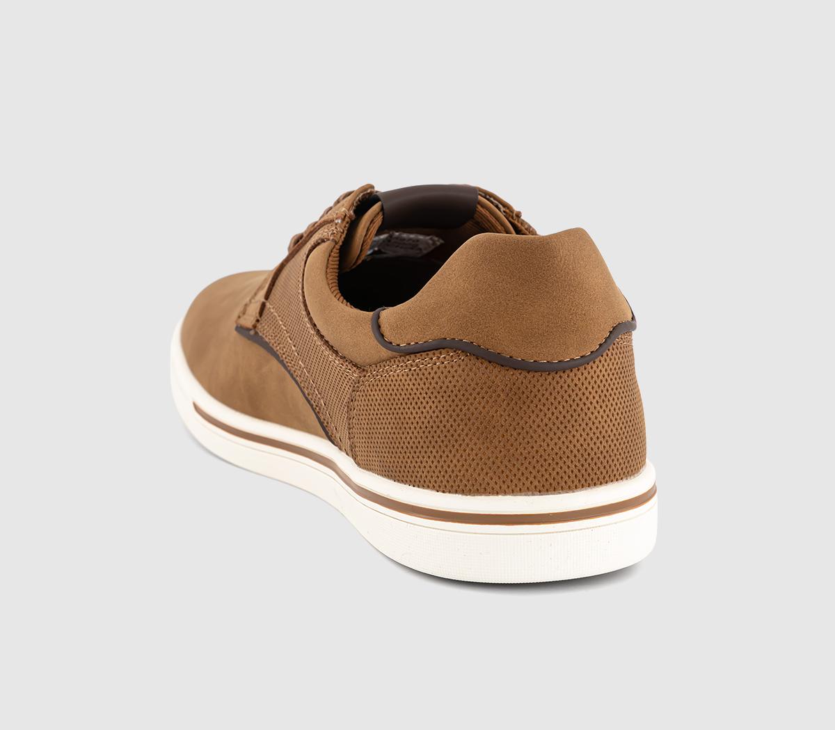 OFFICECaleb Perf Detail Lace Up TrainersTan
