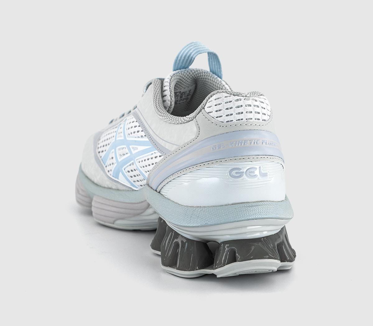 ASICS US6-S Gel-Kinetic Fluent Trainers Glacier Grey Soft Sky