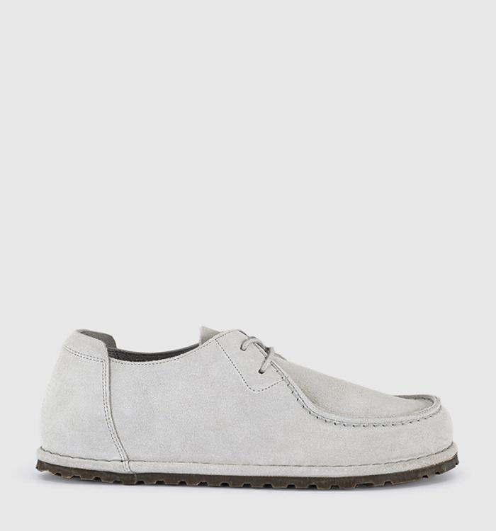 BIRKENSTOCK Utti Lace Shoes Antique White Suede