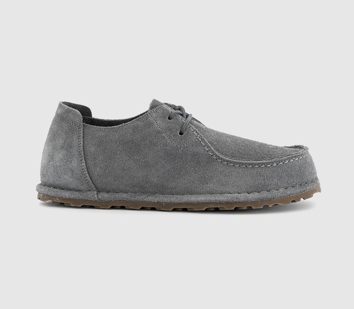 Birkenstock Utti Lace Shoes Basalt  Grey in Women's Size 3, Office Shoes