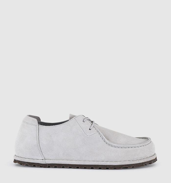 BIRKENSTOCK Utti Lace Leve Shoes Antique White Suede