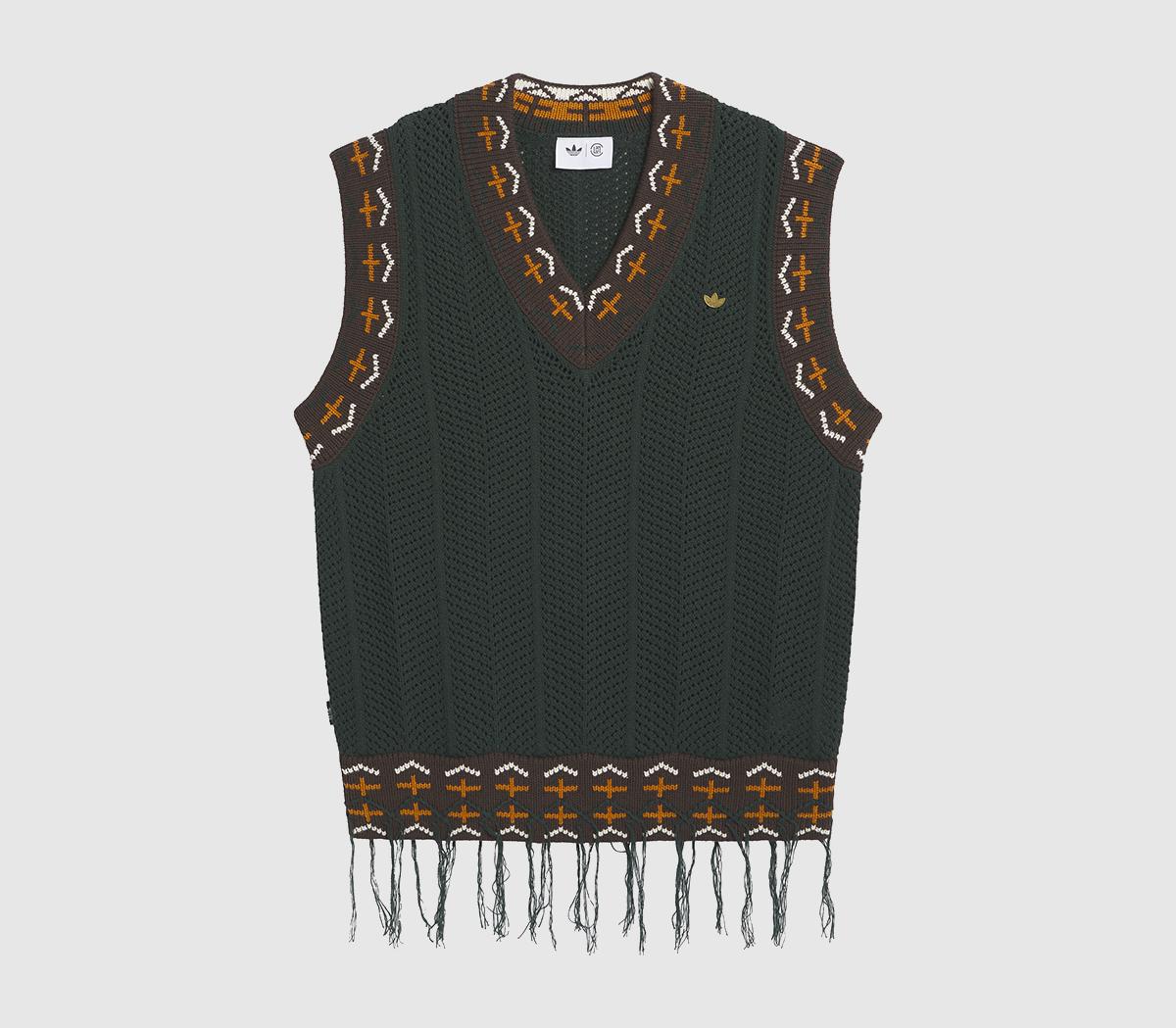 adidasClot Knit VestsGreen Night