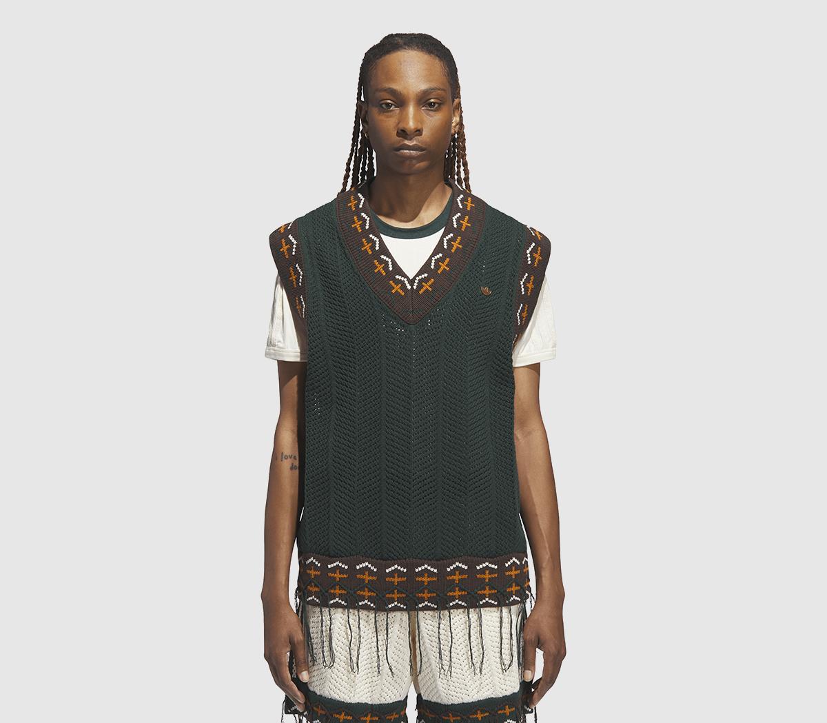 adidasClot Knit VestsGreen Night