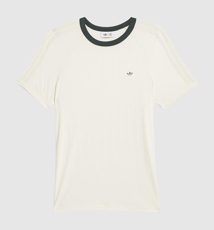 adidas Clot Rib Tee Cream White Green Night
