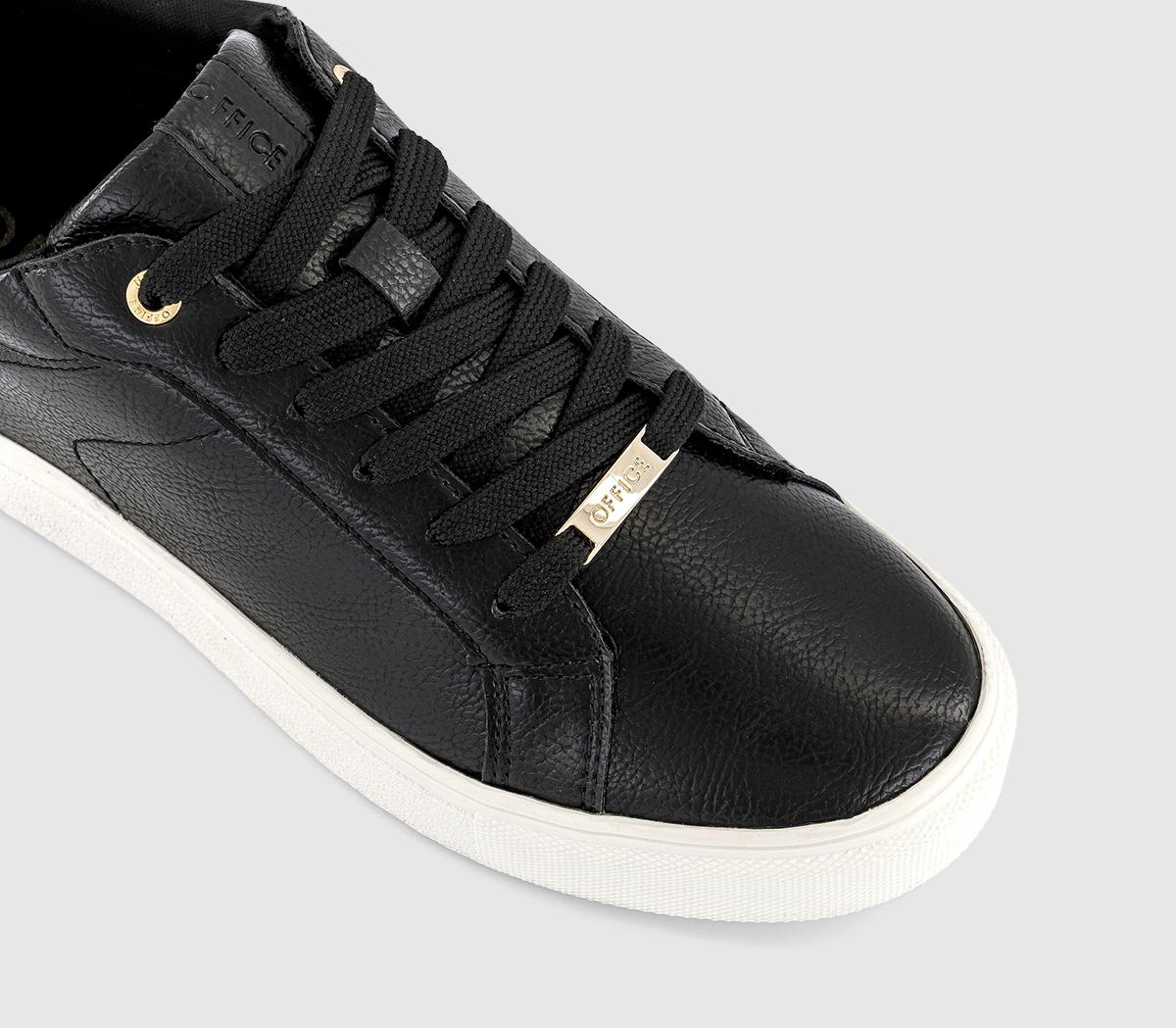 OFFICETiramisu Cup Sole Lace Up TrainersBlack