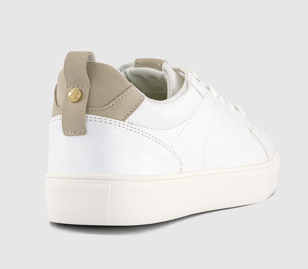 OFFICETiramisu Cup Sole Lace Up TrainersWhite