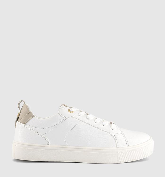 OFFICE Tiramisu Cup Sole Lace Up Trainers White