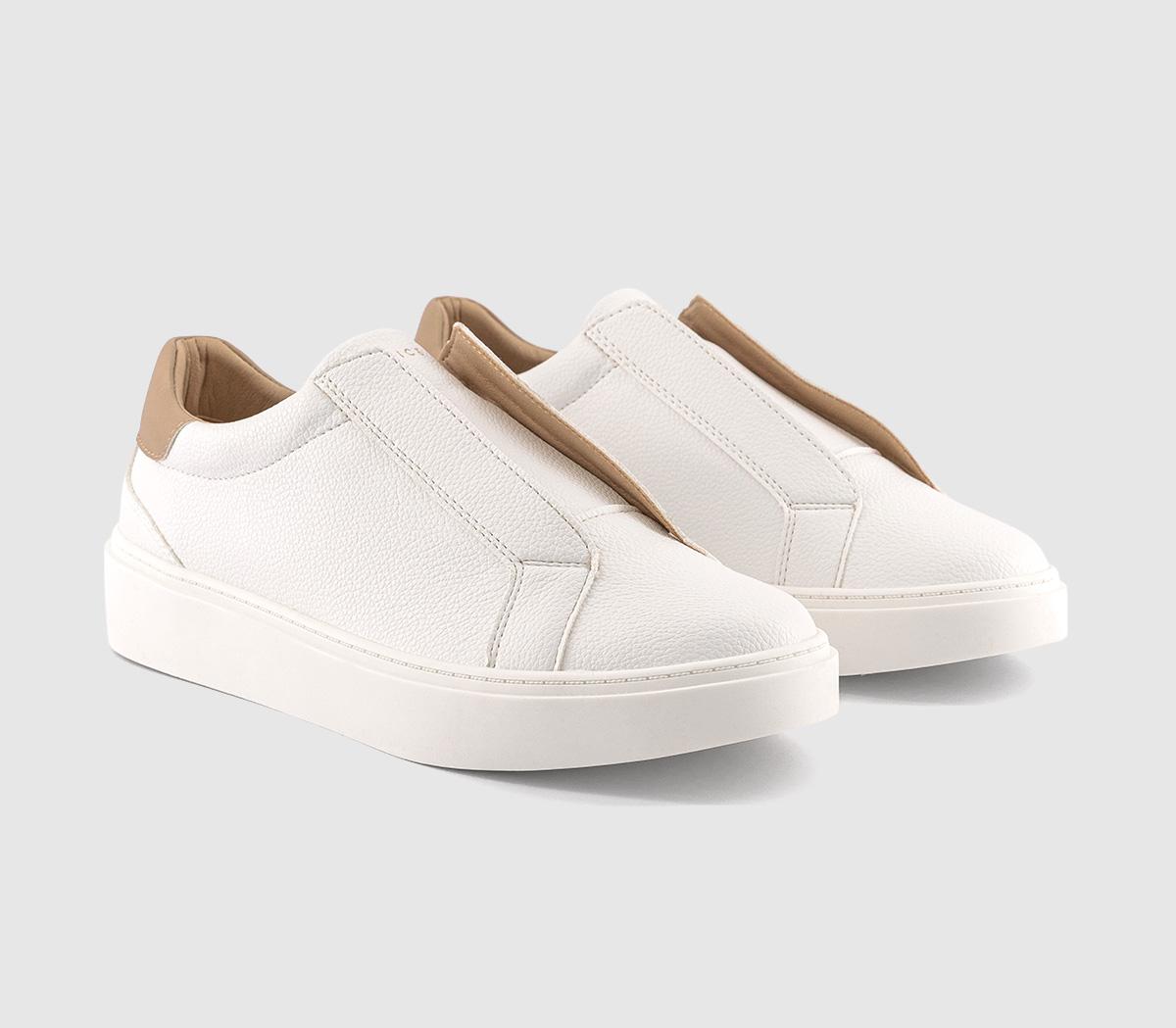 OFFICETreacle Slip On Cup Sole Trainers OFFICETreacle Slip On Cup Sole TrainersWhite