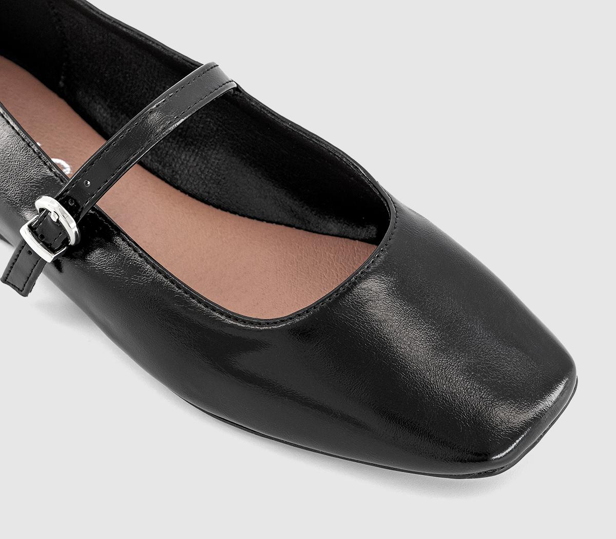 OFFICEFlourish Square Toe Mary Jane Ballet Pumps OFFICEFlourish Square Toe Mary Jane Ballet PumpsBlack