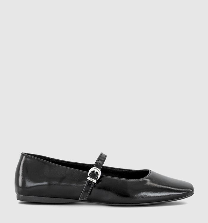 OFFICE Flourish Square Toe Mary Jane Ballet Pumps Black