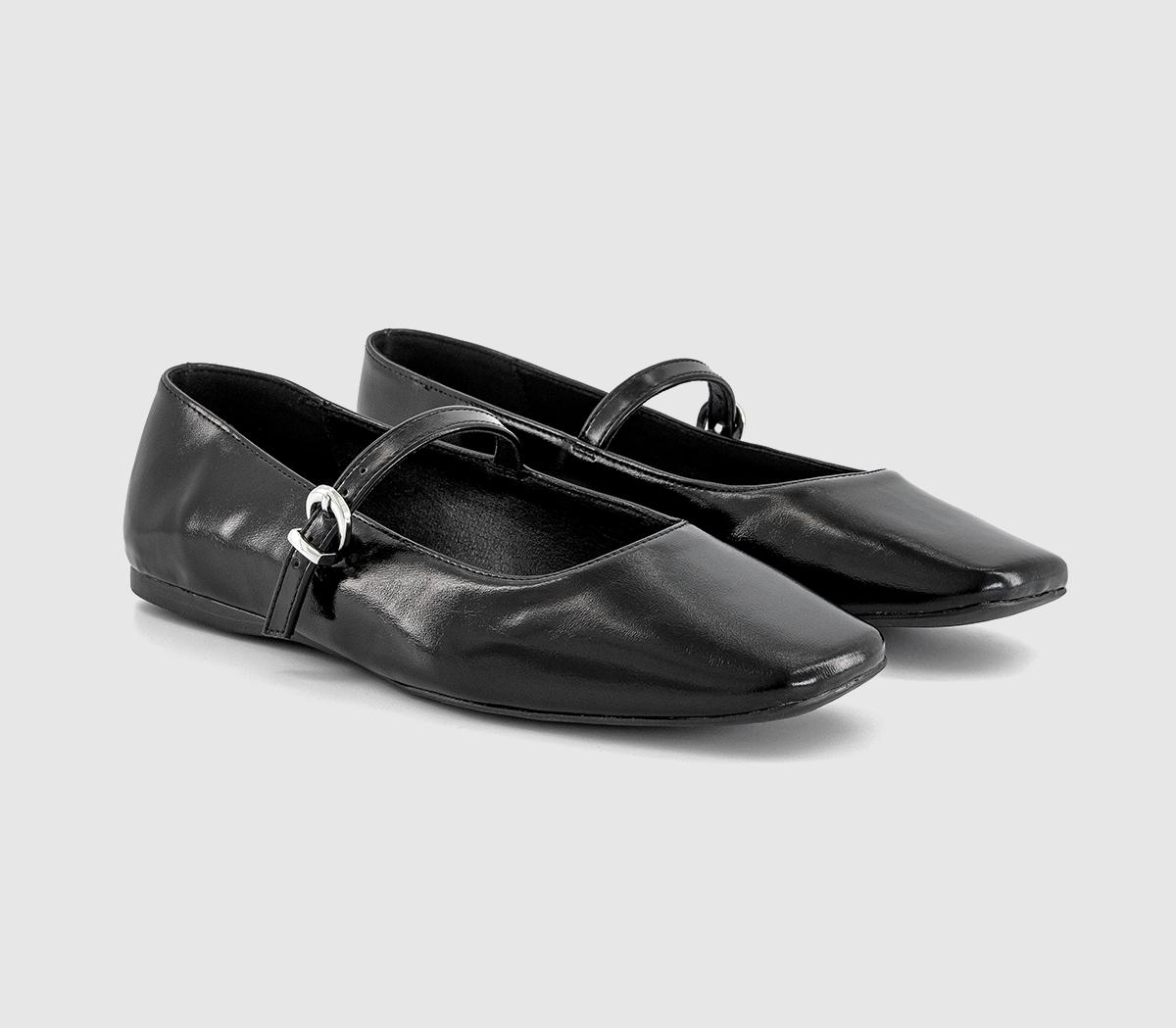 OFFICEFlourish Square Toe Mary Jane Ballet Pumps OFFICEFlourish Square Toe Mary Jane Ballet PumpsBlack