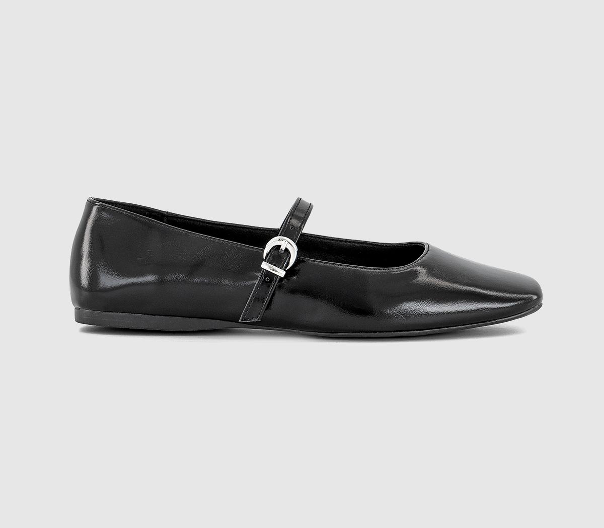 OFFICEFlourish Square Toe Mary Jane Ballet Pumps OFFICEFlourish Square Toe Mary Jane Ballet PumpsBlack