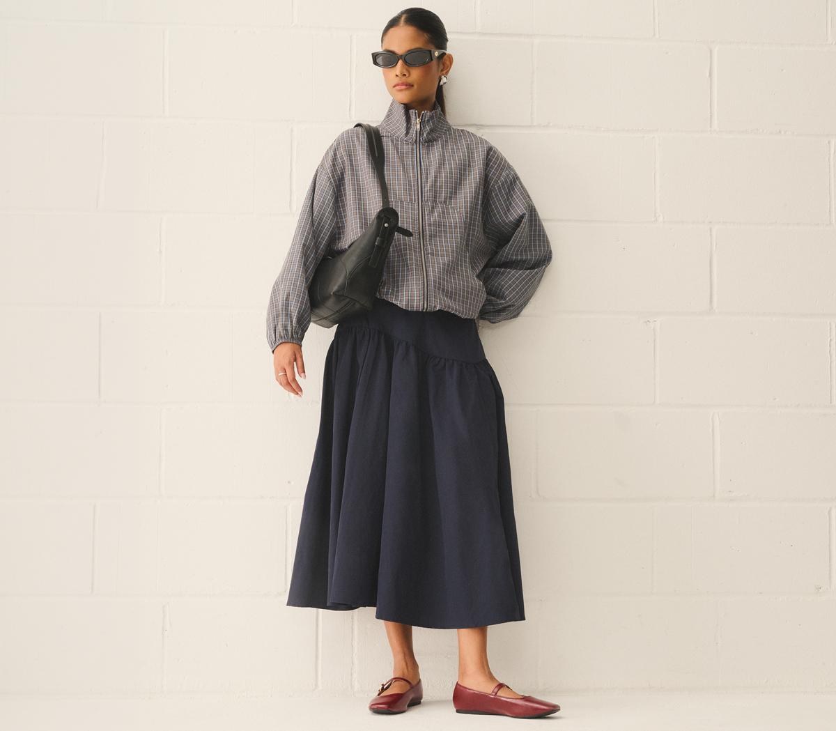 OFFICEFlourish Square Toe Mary Jane Ballerina PumpsRed