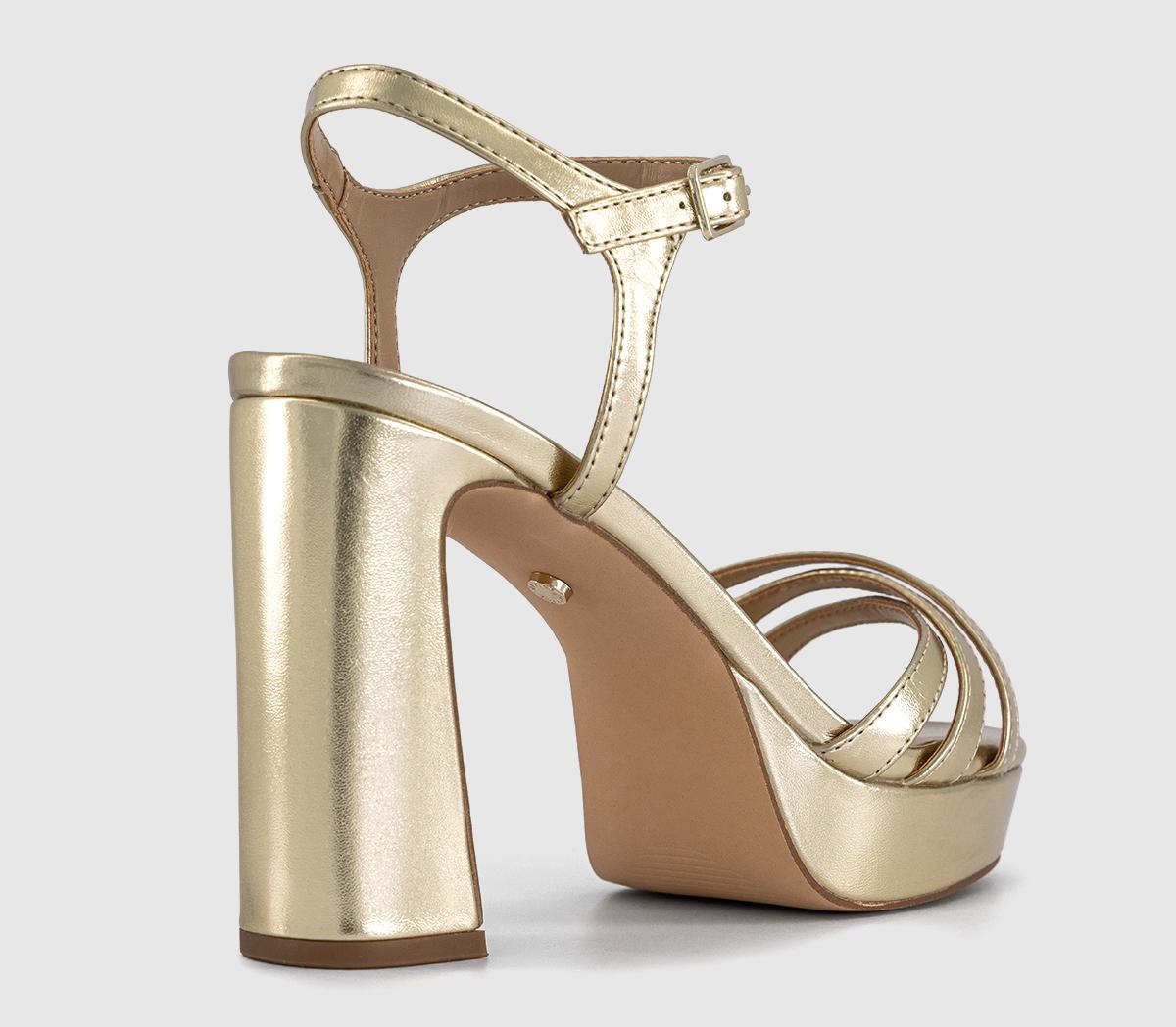 OFFICEHype Two Part Platform Heeled SandalsGold