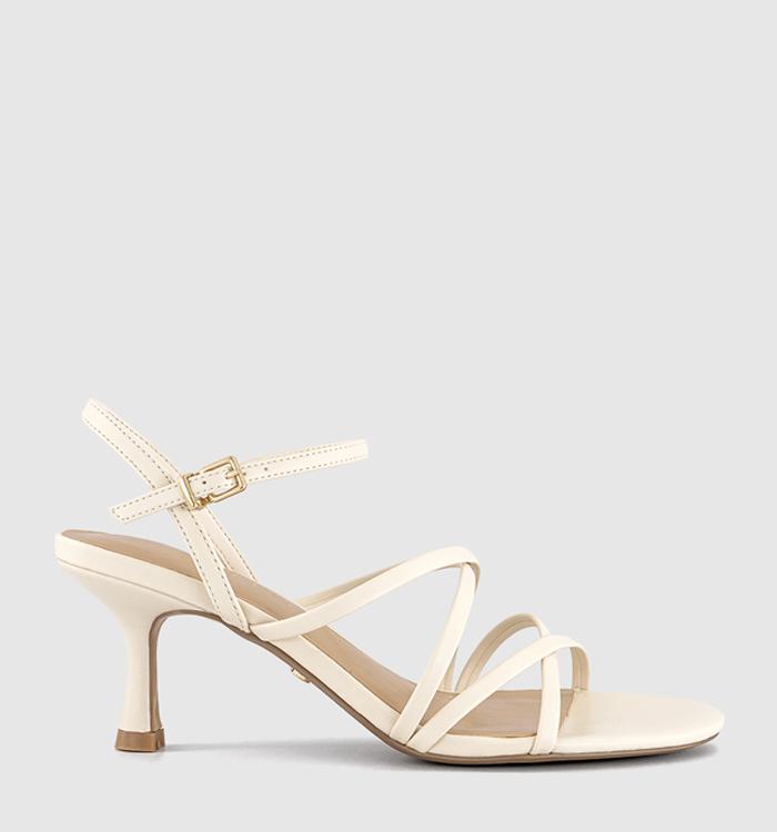 OFFICE Mojo Strappy Heeled Sandals Off White