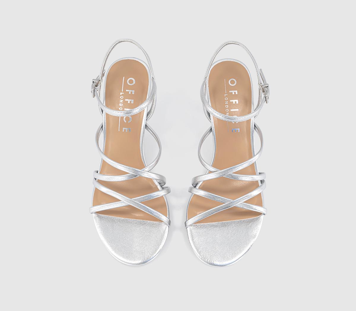 OFFICEMojo Strappy Heeled SandalsSilver