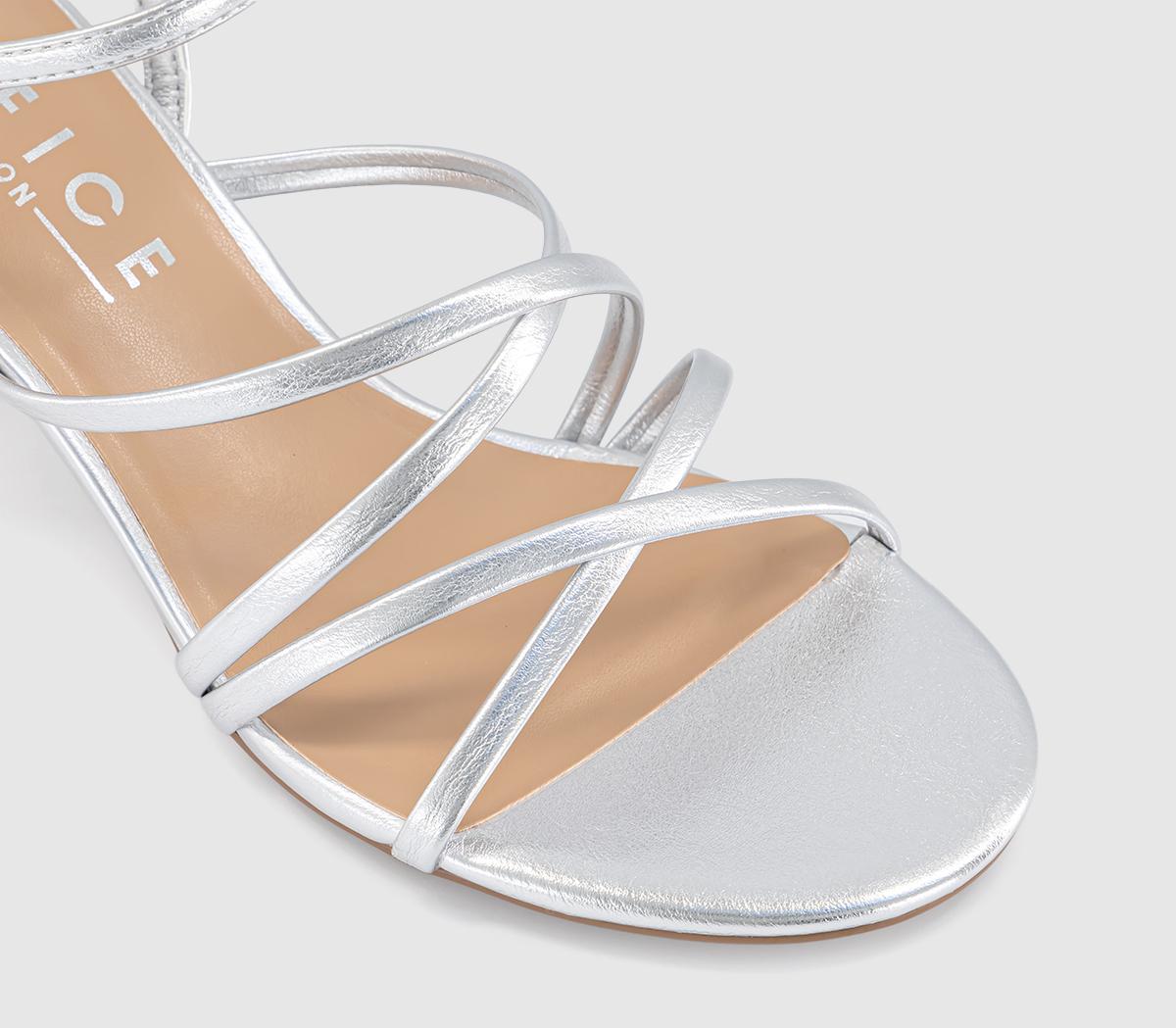 OFFICEMojo Strappy Heeled SandalsSilver