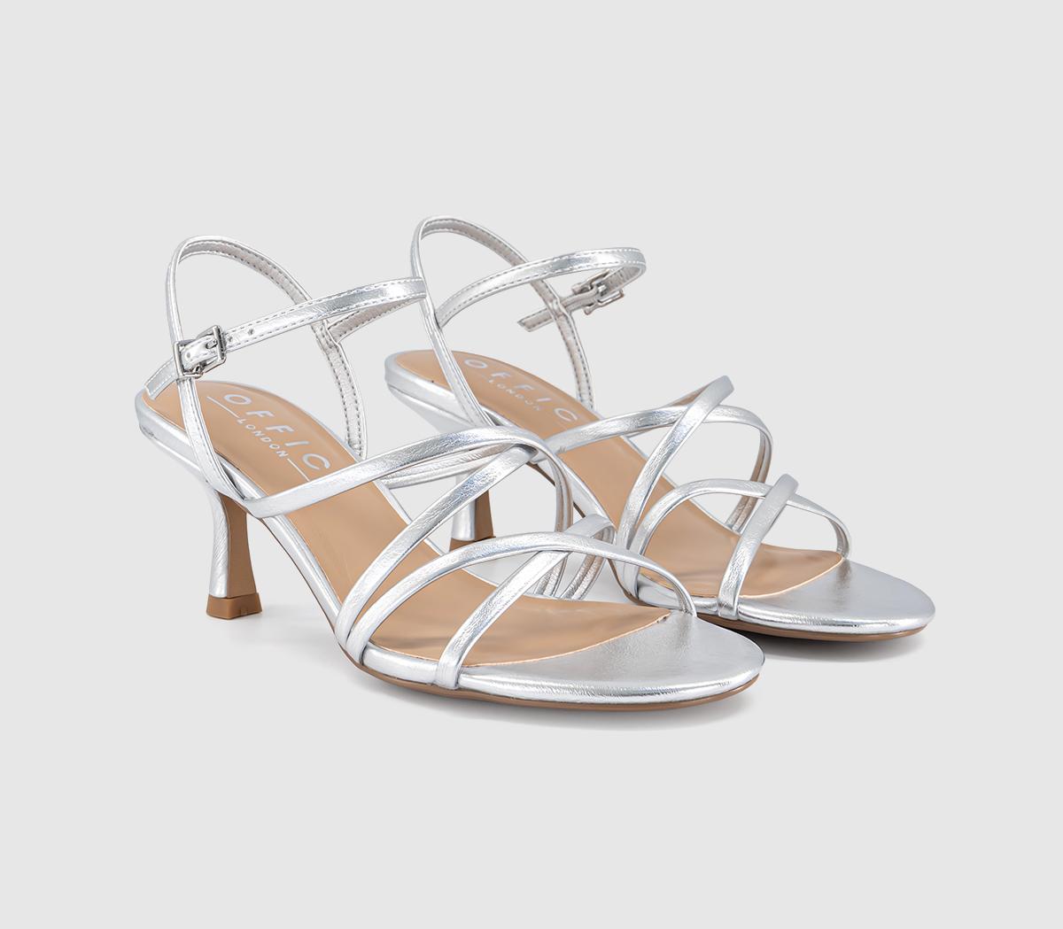 OFFICEMojo Strappy Heeled SandalsSilver