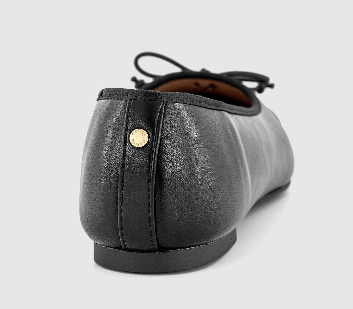 OFFICEFran Toecap Round Toe Ballet PumpsBlack