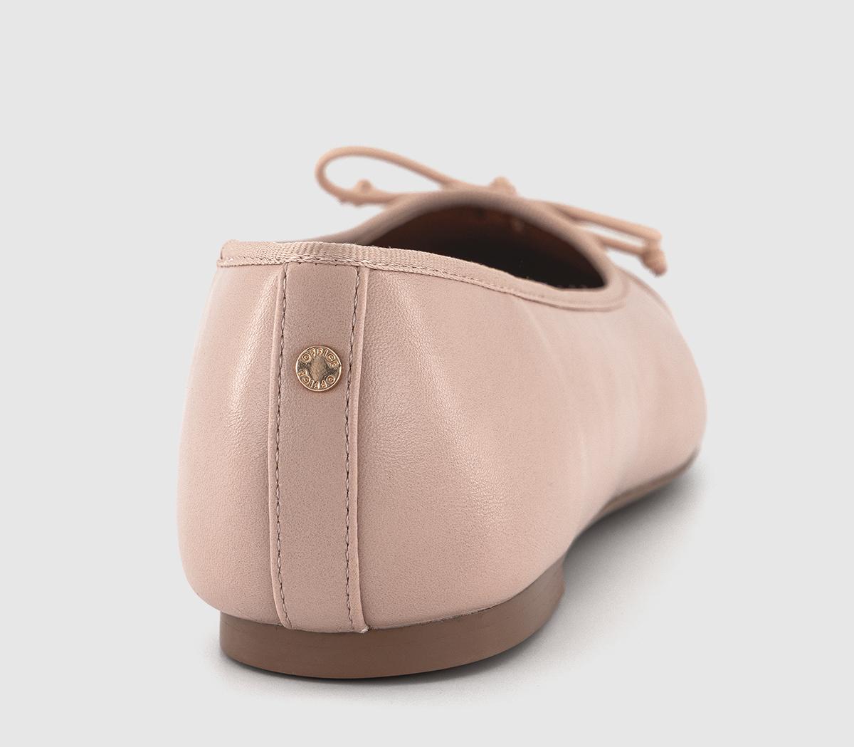 OFFICEFran Toecap Round Toe Ballet Pumps OFFICEFran Toecap Round Toe Ballet PumpsBlush