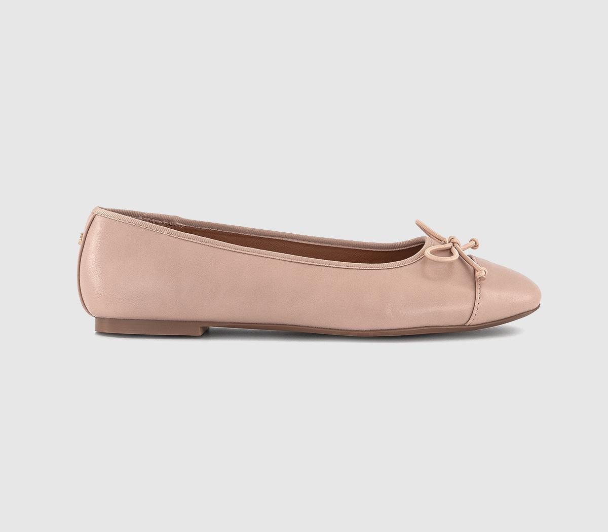 OFFICEFran Toecap Round Toe Ballet Pumps OFFICEFran Toecap Round Toe Ballet PumpsBlush