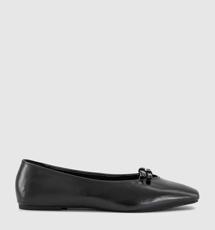 OFFICE Frappe Double Bow Ballet Pumps Black