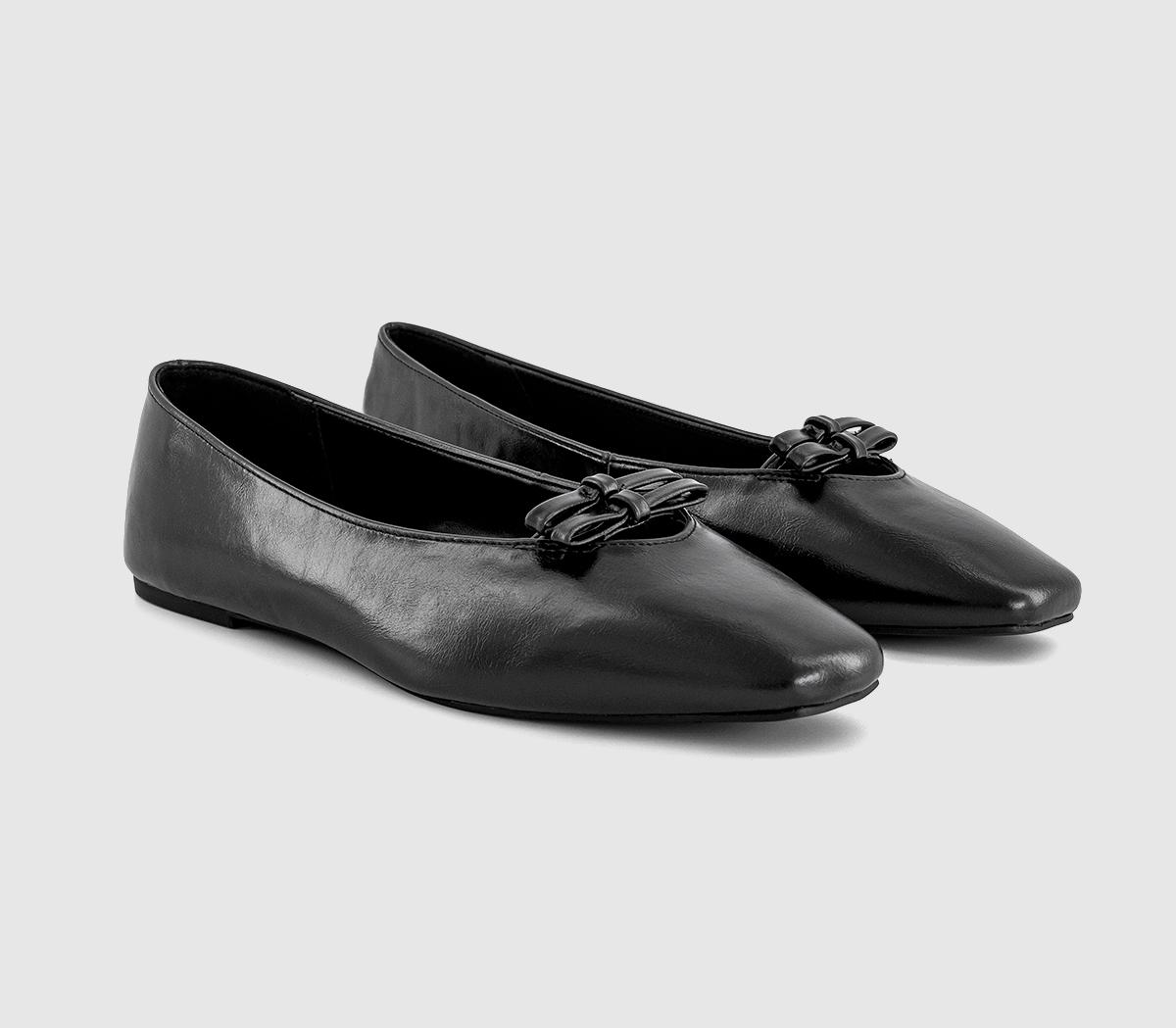 OFFICEFrappe Double Bow Ballet Pumps OFFICEFrappe Double Bow Ballet PumpsBlack
