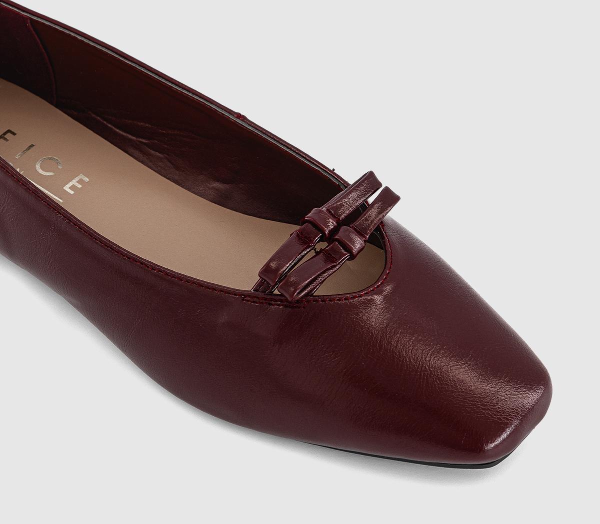 OFFICEFrappe Double Bow Ballet Pumps OFFICEFrappe Double Bow Ballet PumpsBerry