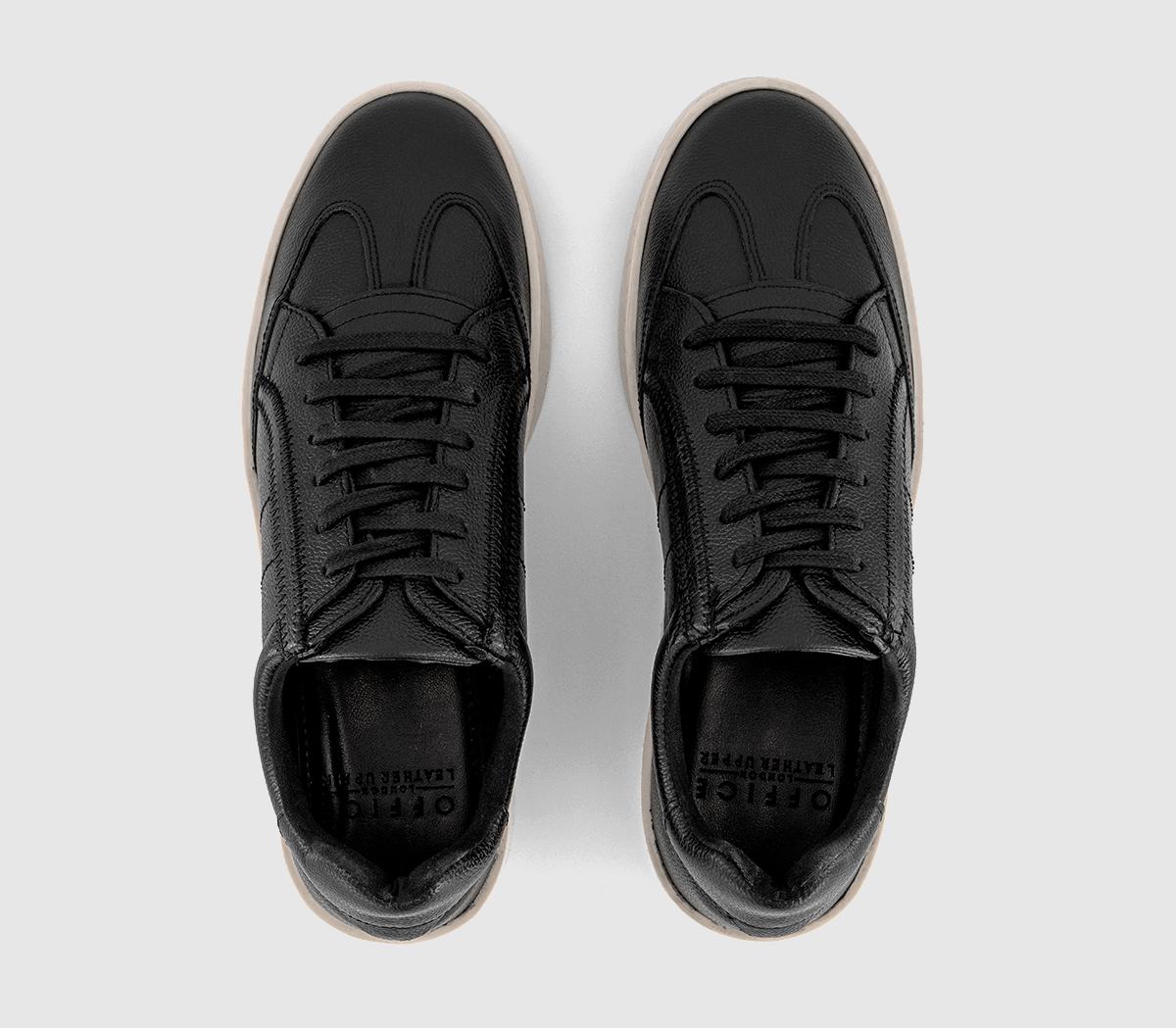 OFFICECalloway Wedge Trainers OFFICECalloway Wedge TrainersBlack Leather