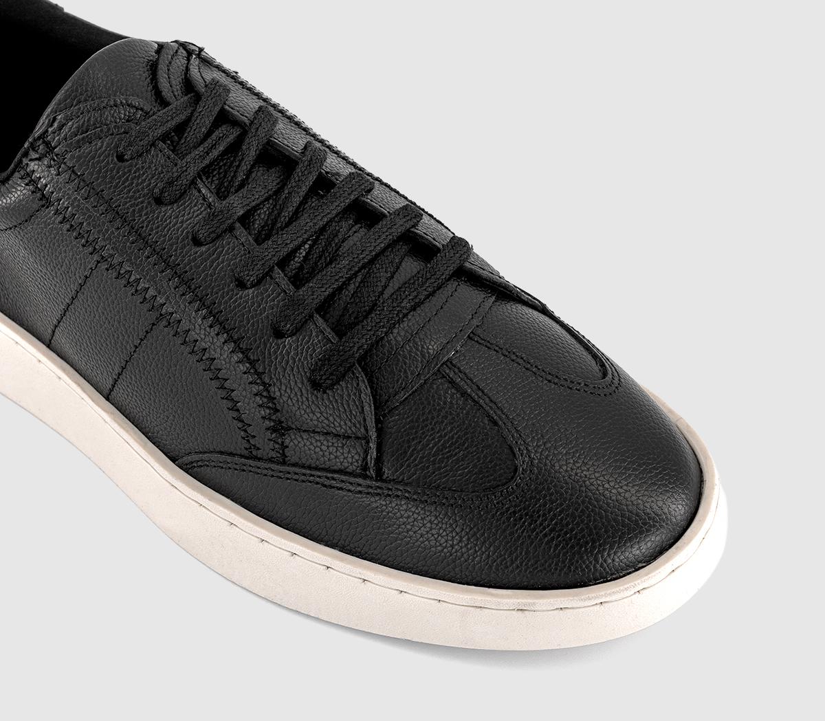 OFFICECalloway Wedge Trainers OFFICECalloway Wedge TrainersBlack Leather
