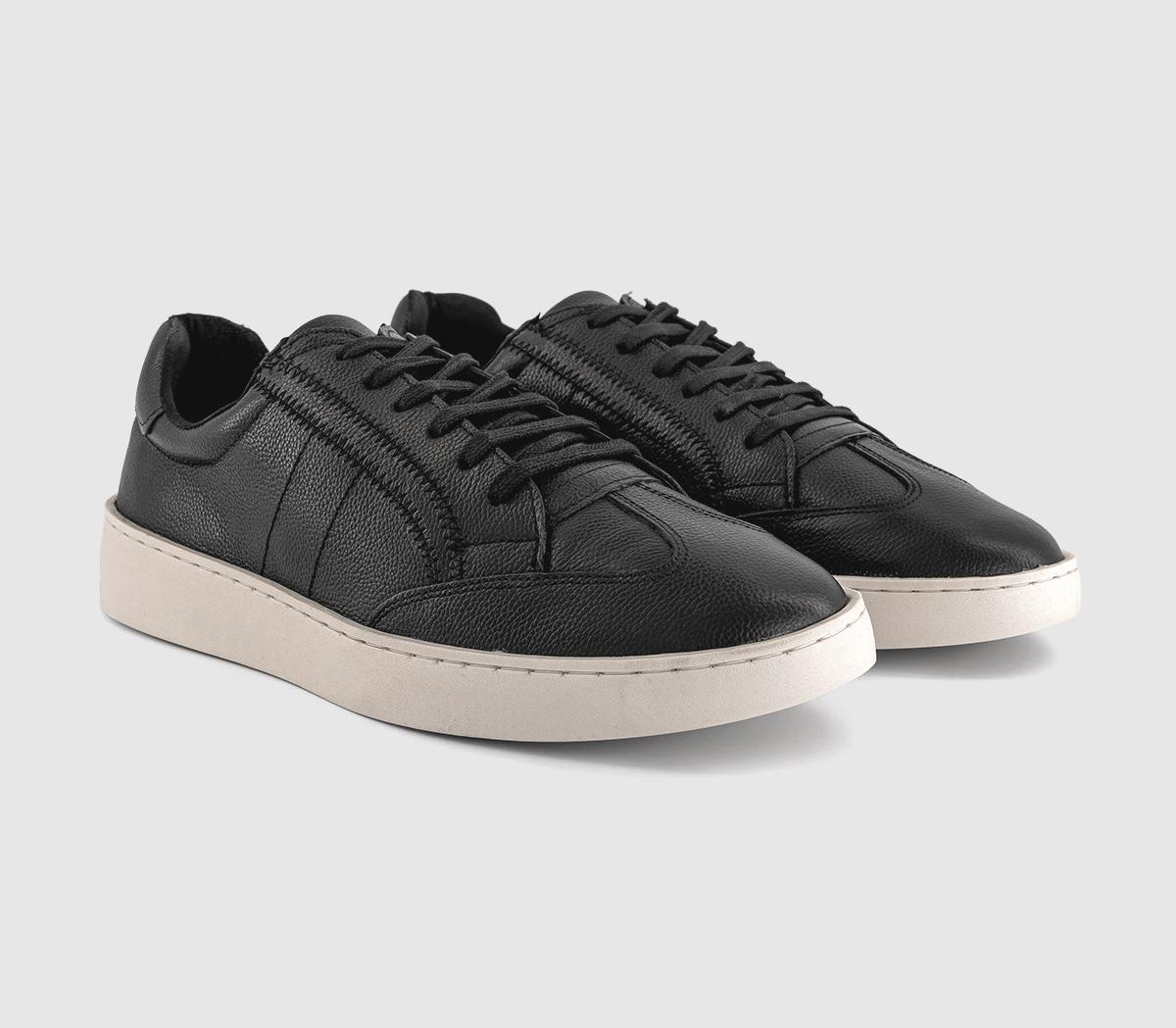 OFFICECalloway Wedge Trainers OFFICECalloway Wedge TrainersBlack Leather