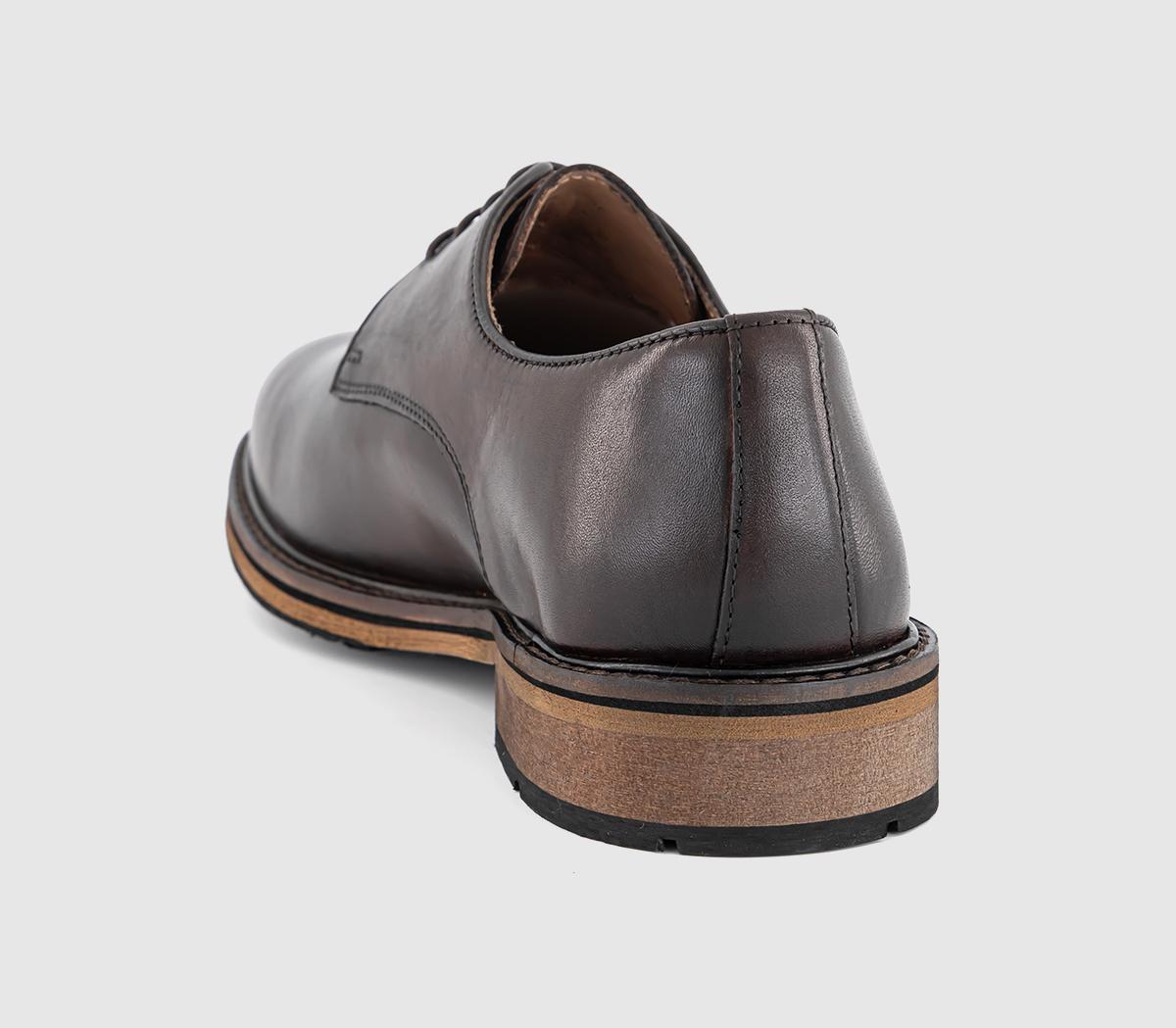 OFFICECortado Lace Up Derby ShoesBrown Leather