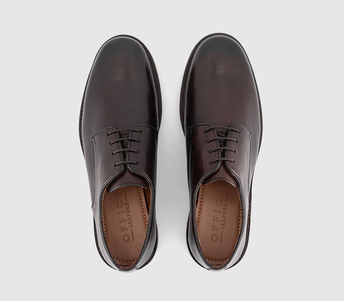 OFFICECortado Lace Up Derby ShoesBrown Leather